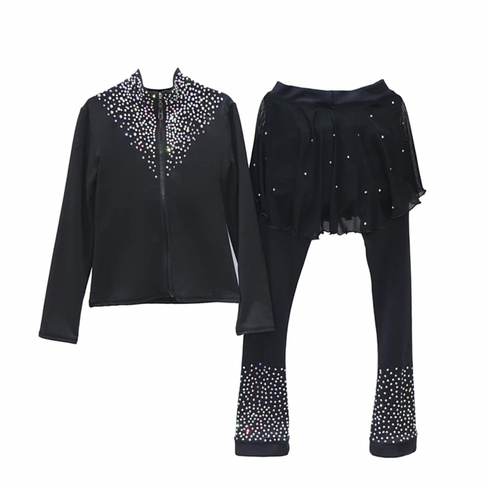 Kids Outdoor Jacket - Figure Skating Jackets Girls Children Pants