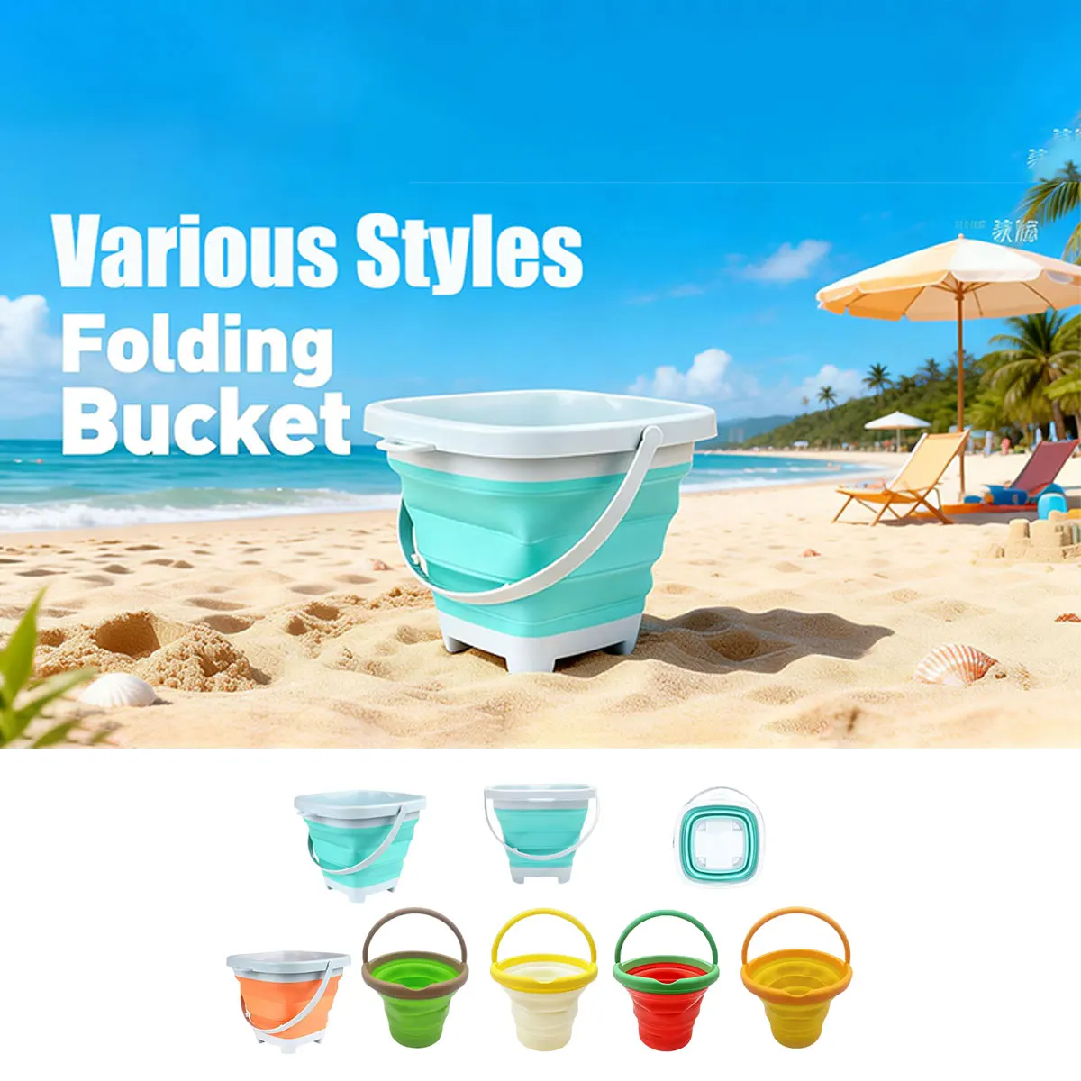 Kids Outdoor Activity Centre - Different Foldable Sand Bucket Toy for