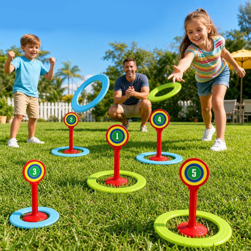 Kids Outdoor Yard - Kids Plastic Ring Toss Game Set