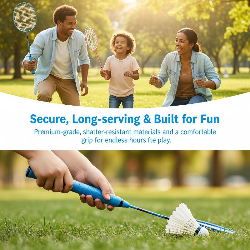 Kids Outdoor Yard - New Kids Beginner Badminton Racket 2PCS