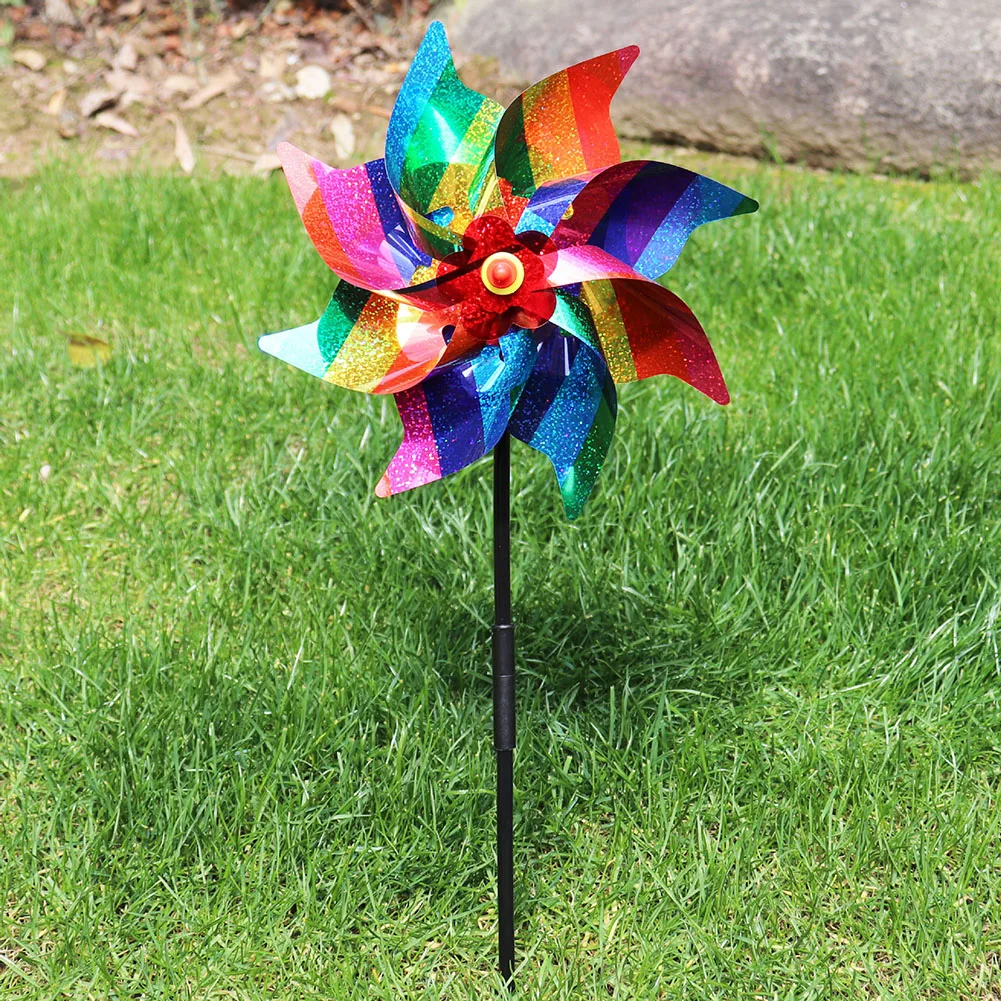 Kids Outdoor Yard - Windmill Bird Repellent Decoration Bird-Scaring Wind