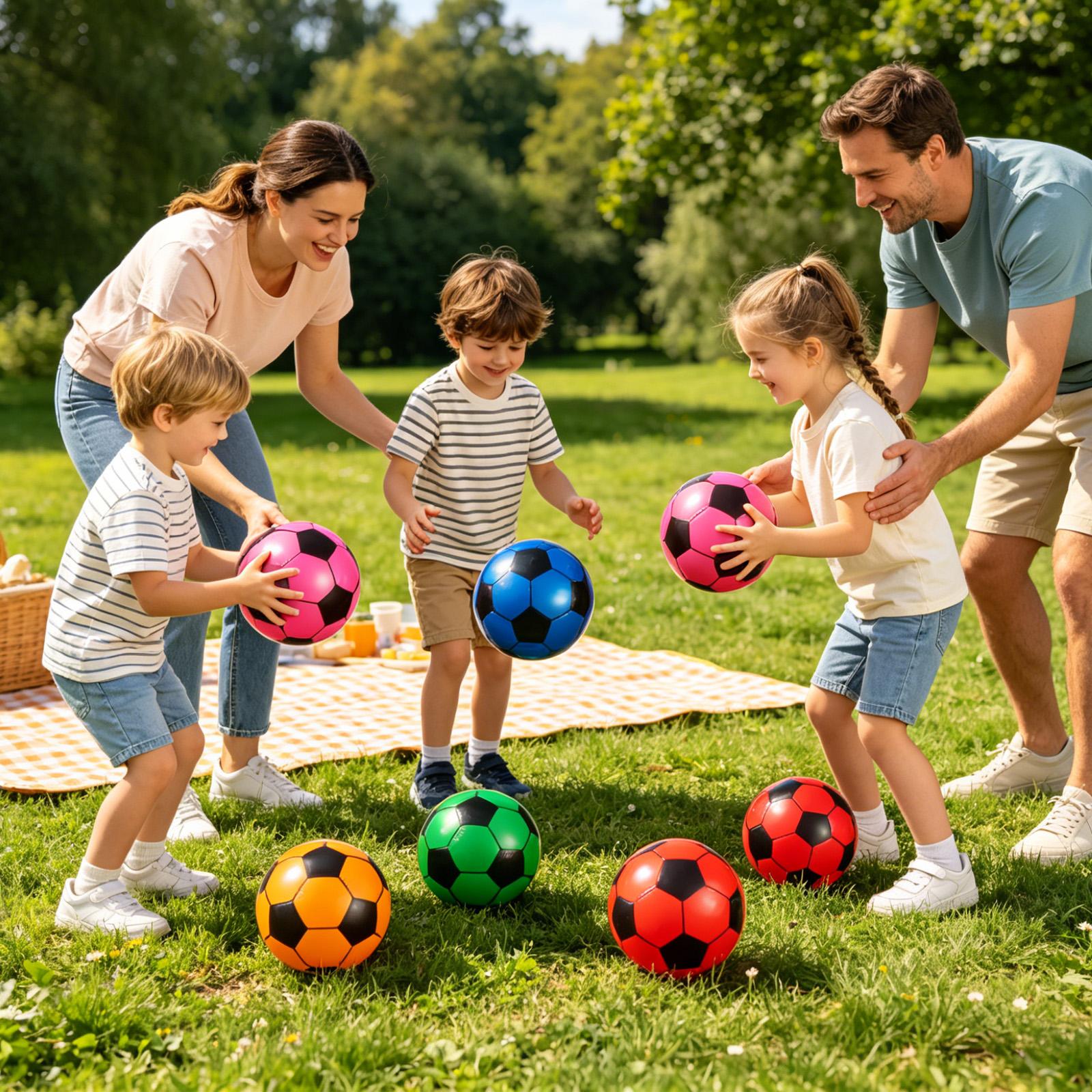Kids Outdoor Yard - Soccer Ball Inflatable 6 Pieces Pool