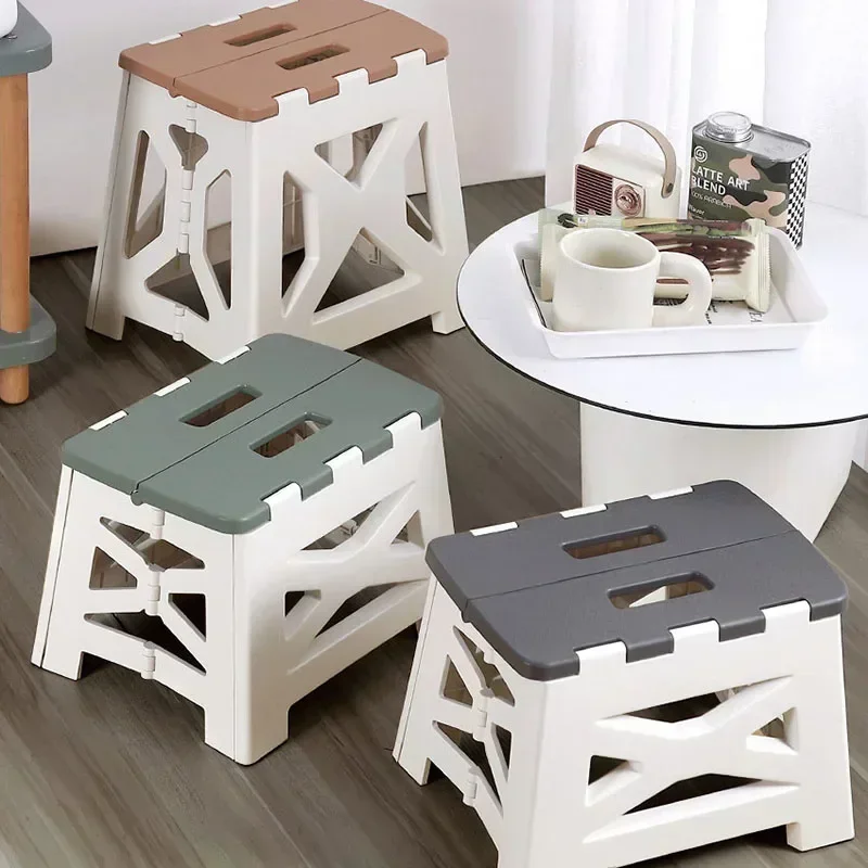 Portable Plastic Folding Stool - Kids Outdoor Seating ulasan dan harga