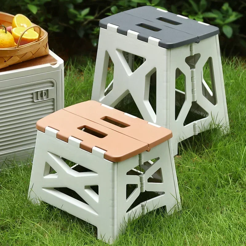 Portable Plastic Folding Stool - Kids Outdoor Seating ulasan dan harga