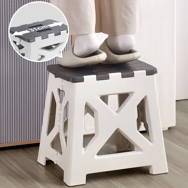 Portable Plastic Folding Stool - Kids Outdoor Seating ulasan dan harga