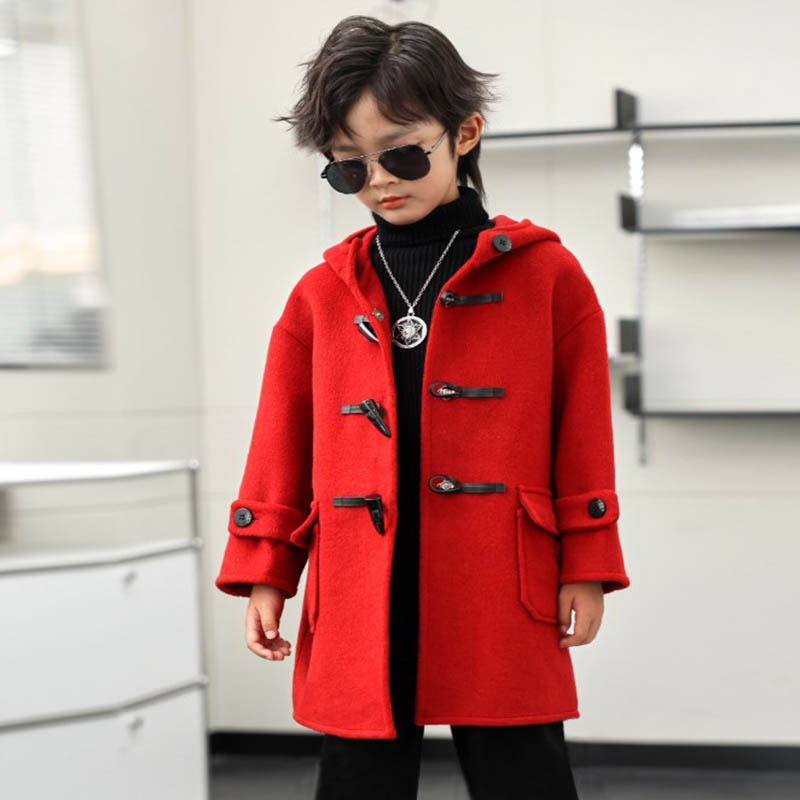 Children Winter Red Green Wool - Kids Outdoor Jacket ulasan dan harga