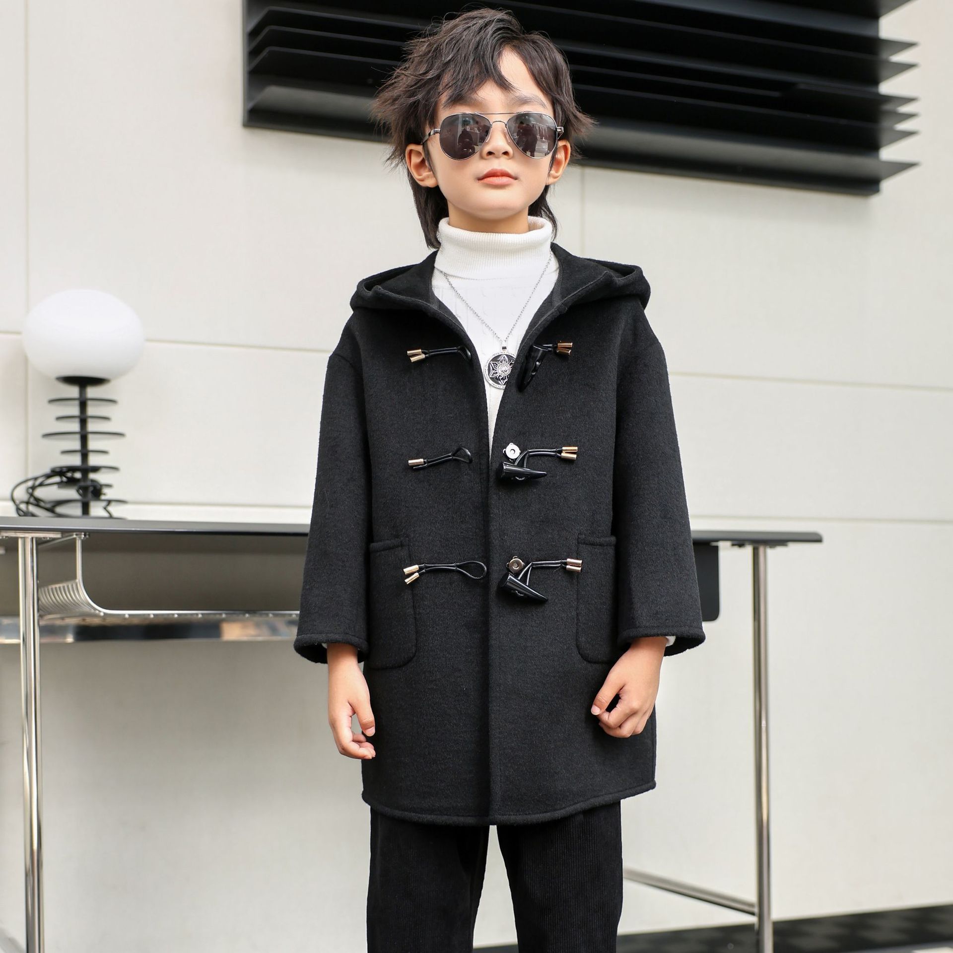 Children Winter Red Green Wool - Kids Outdoor Jacket ulasan dan harga
