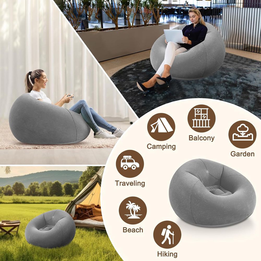 Inflatable Bean Bag Chairs, Gr - Kids Outdoor Seating ulasan dan harga