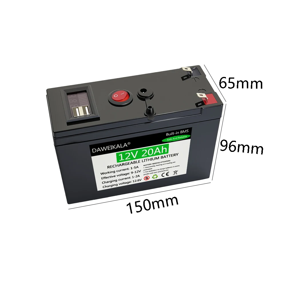 12V 20Ah Rechargeable lithium  - Kids Outdoor Instruments ulasan dan harga