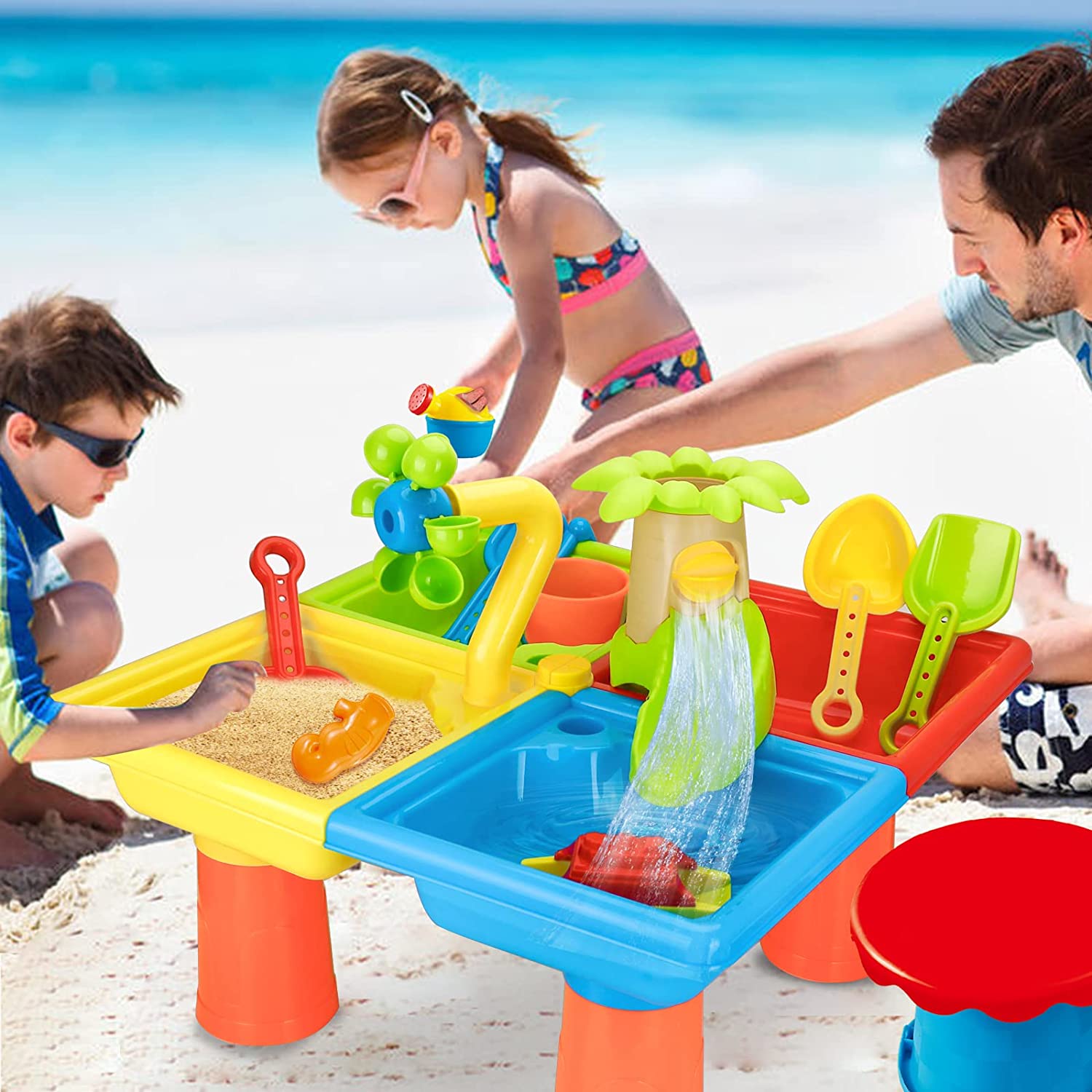 Beach Table Sand Play Toys Chi - Kids Outdoor Pool ulasan dan harga