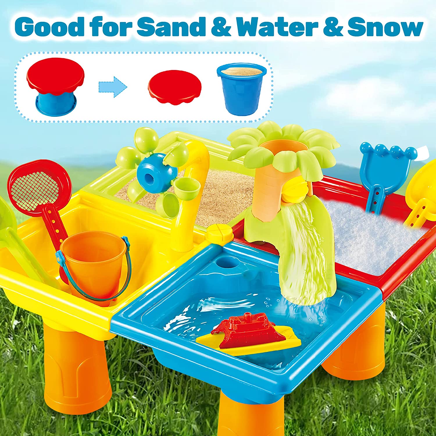 Beach Table Sand Play Toys Chi - Kids Outdoor Pool ulasan dan harga