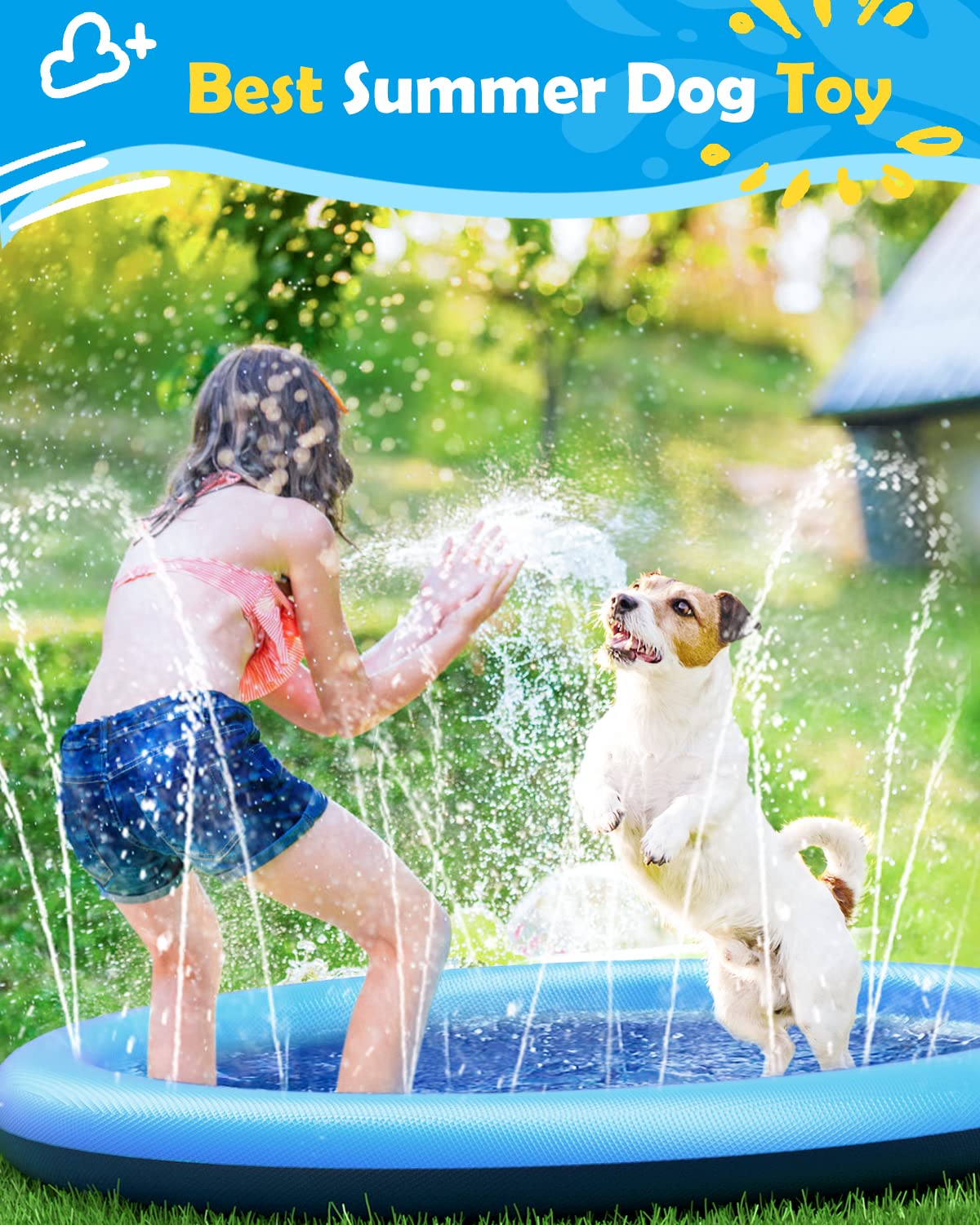 Dog Splash Pad Thick Sprinkler - Sprinkler Splash Pad ulasan dan harga