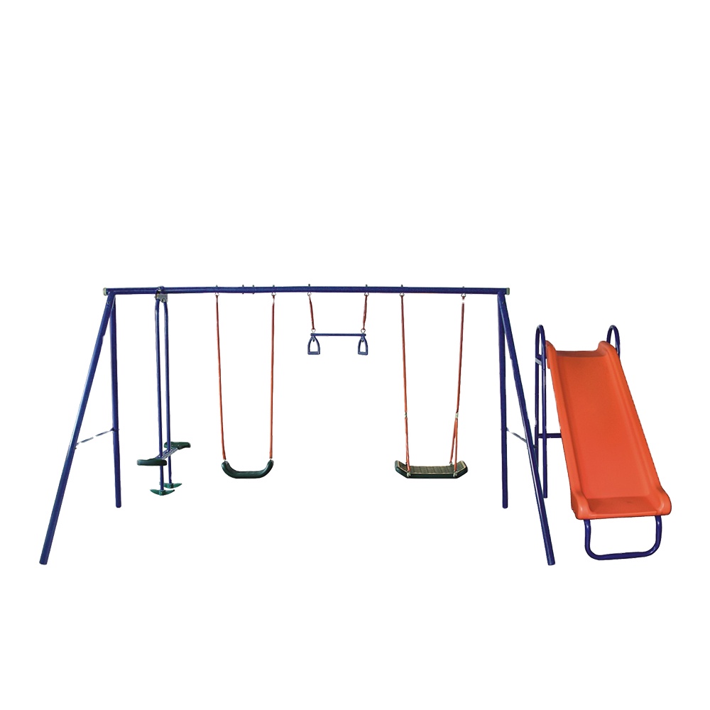 wr-Wholesale Cheap Six Station - Kids Outdoor Slide Set ulasan dan harga