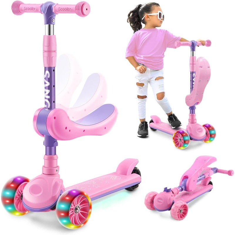 2-in-1 Kids Kick Scooter with  - Kids Outdoor Ride On ulasan dan harga