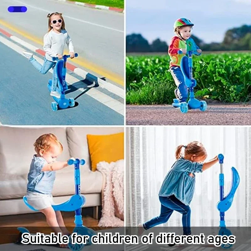 2-in-1 Kids Kick Scooter with  - Kids Outdoor Ride On ulasan dan harga