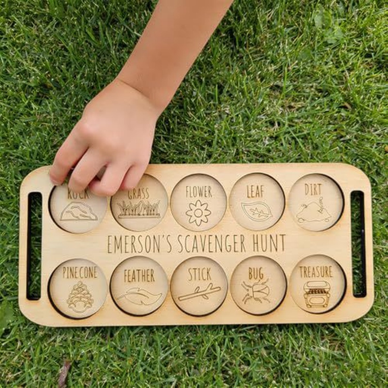 Portable Wooden Bug Scavenger  - Kids Outdoor Scavenger Hunt ulasan dan harga
