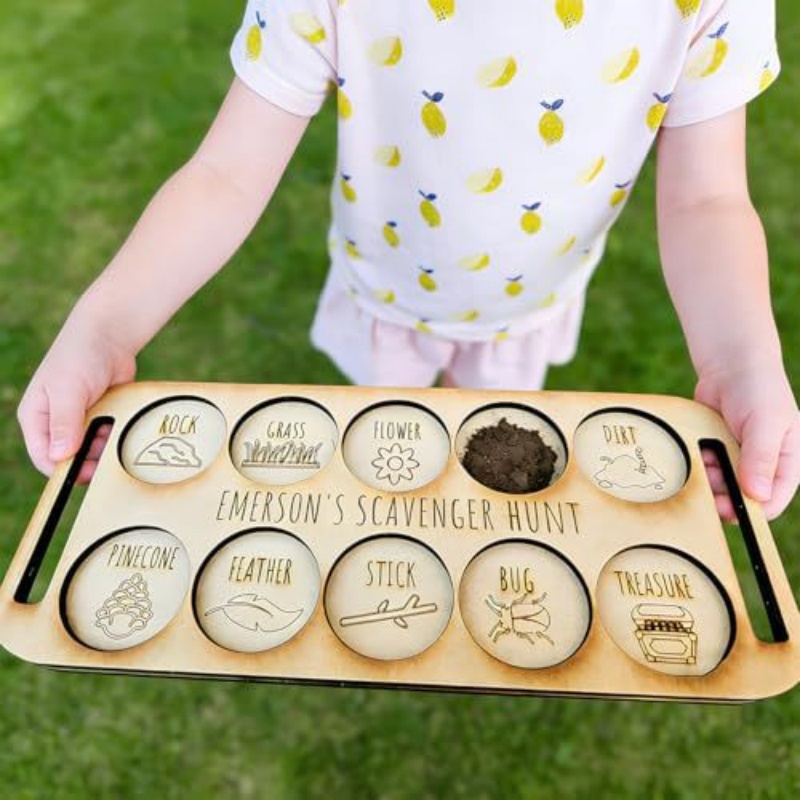 Portable Wooden Bug Scavenger  - Kids Outdoor Scavenger Hunt ulasan dan harga