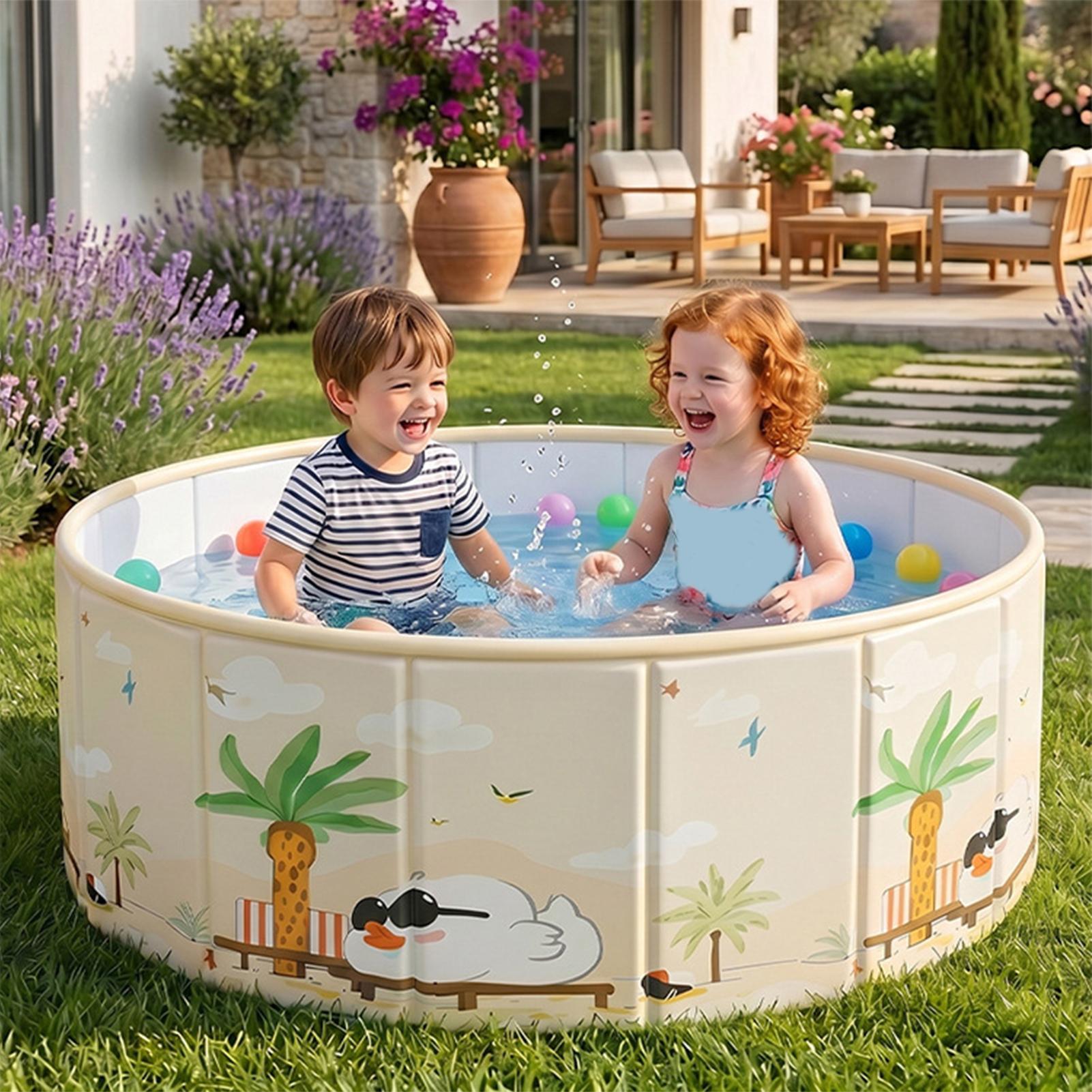 Thickened Bathtub Foldable Dog - Kids Outdoor Pool ulasan dan harga
