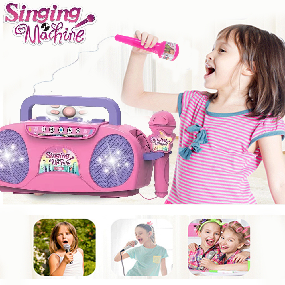 Kids Microphone Karaoke Machin - Kids Outdoor Instruments ulasan dan harga