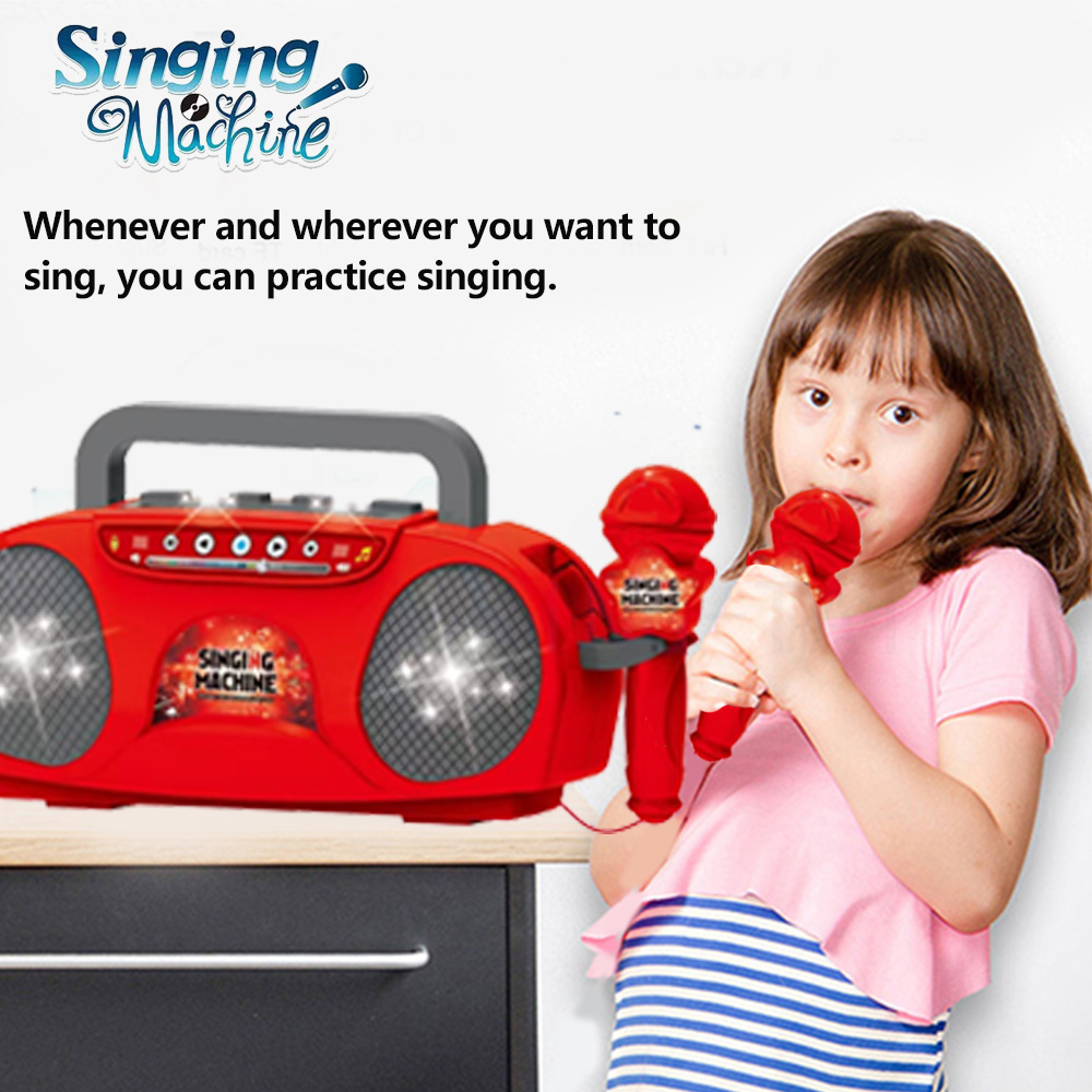 Kids Microphone Karaoke Machin - Kids Outdoor Instruments ulasan dan harga
