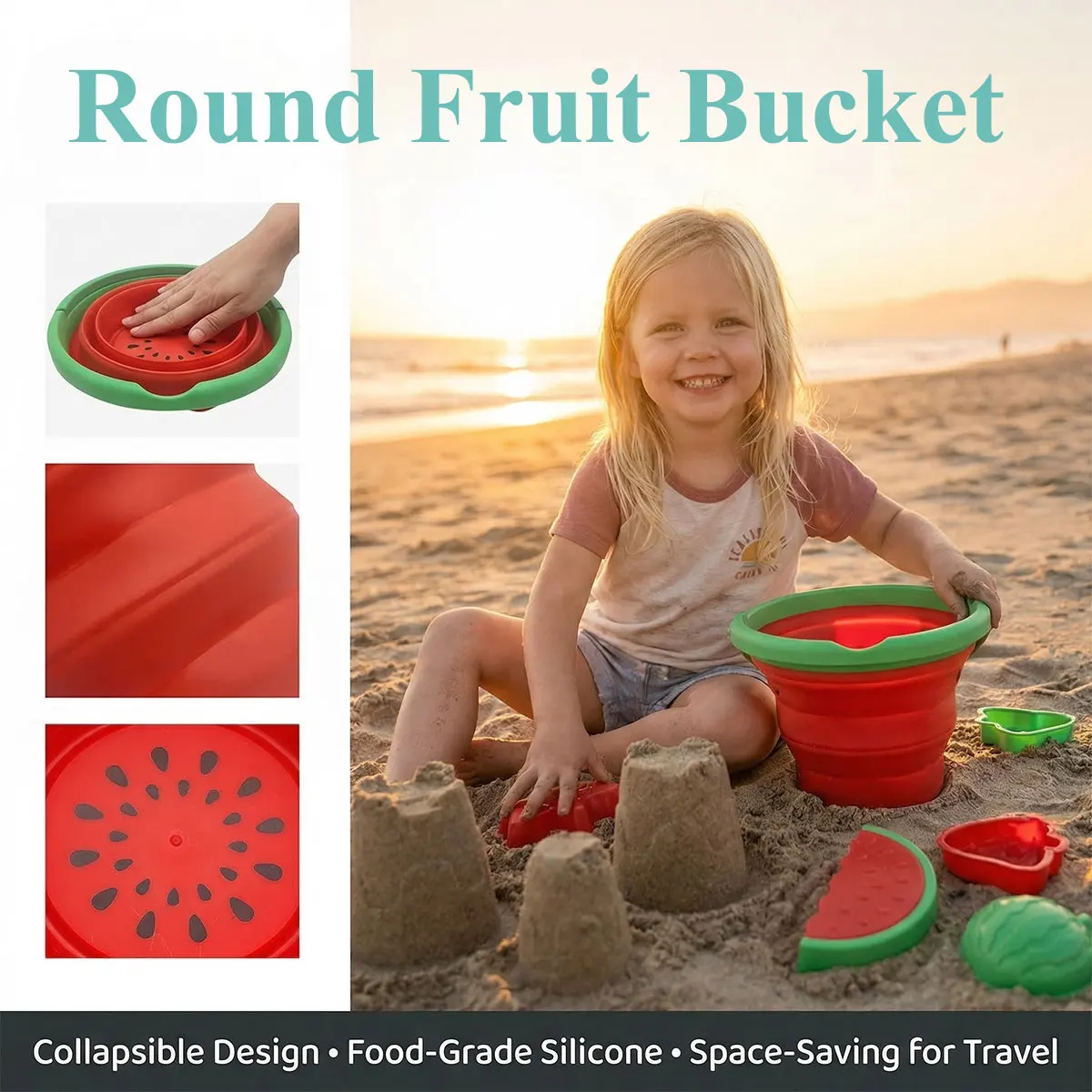 Different Foldable Sand Bucket - Kids Outdoor Mud Kitchen ulasan dan harga