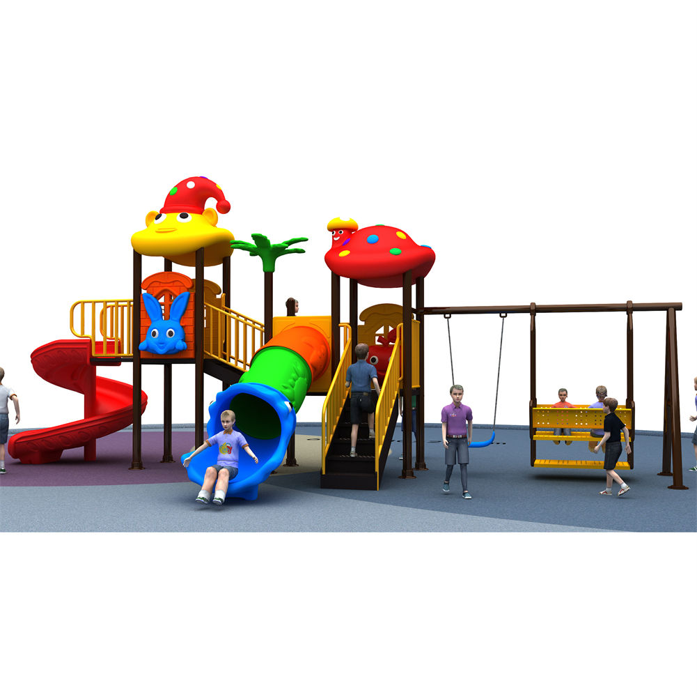 China Manufacturer Cheap Play  - Kids Outdoor Jungle Gym With Slide ulasan dan harga