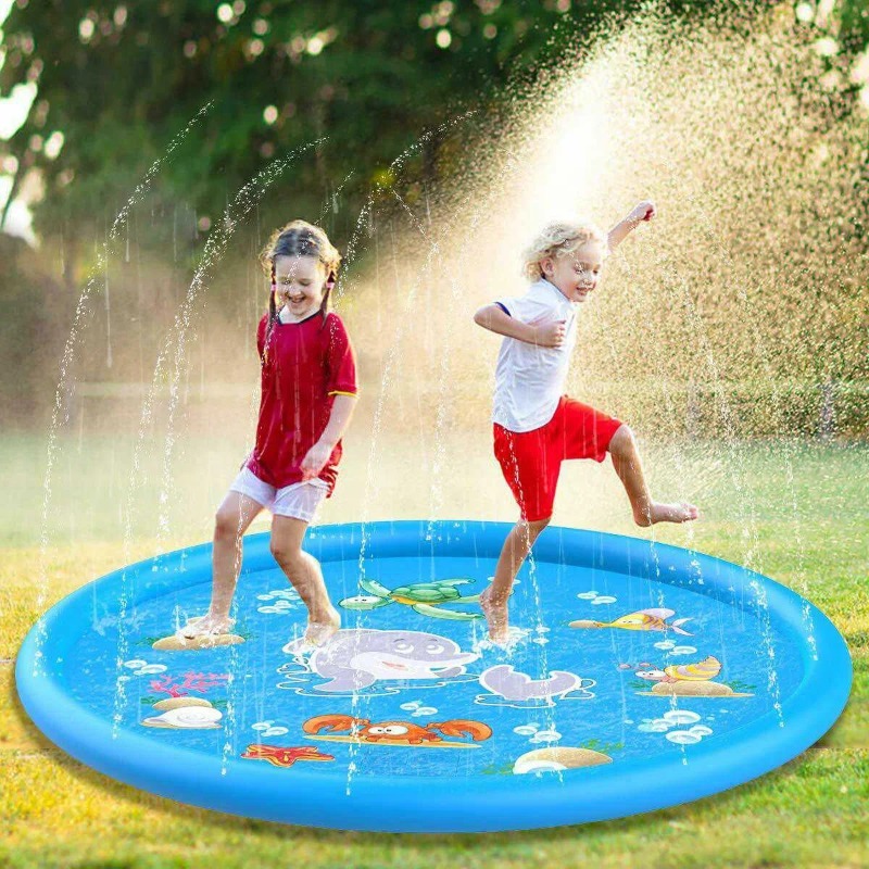 Water Splash Pools Kids Outdoo - Sprinkler Splash Pad ulasan dan harga