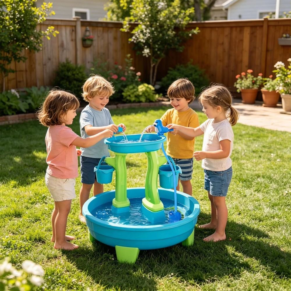 Portable No-Drill Water Table  - Kids Outdoor Play Table ulasan dan harga