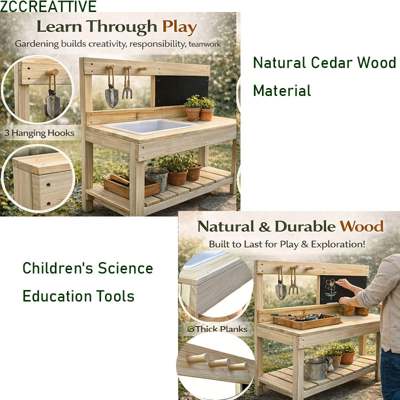 ZCCREATTIVE Children Wooden Po - Kids Outdoor Mud Kitchen ulasan dan harga