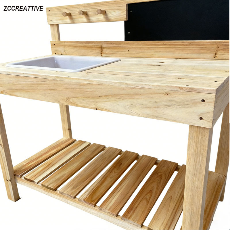 ZCCREATTIVE Children Wooden Po - Kids Outdoor Mud Kitchen ulasan dan harga
