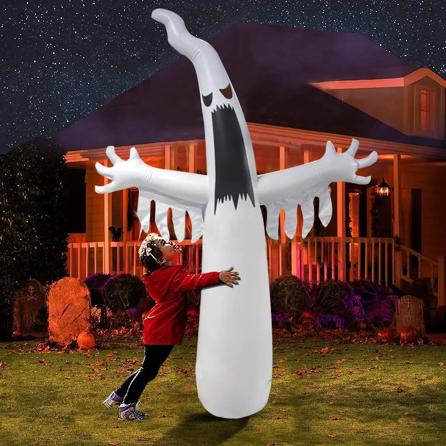 Halloween Inflatable Scary Gho - Kids Outdoor Yard ulasan dan harga