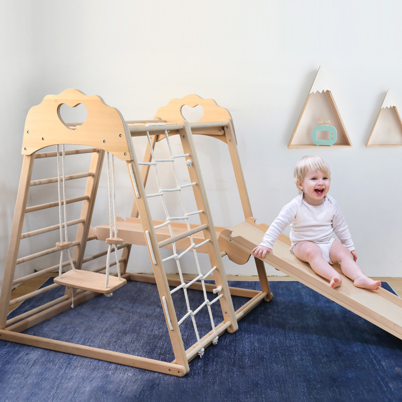 Jungle Gym Kids Outdoor Wooden - Kids Outdoor Jungle Gym With Slide ulasan dan harga