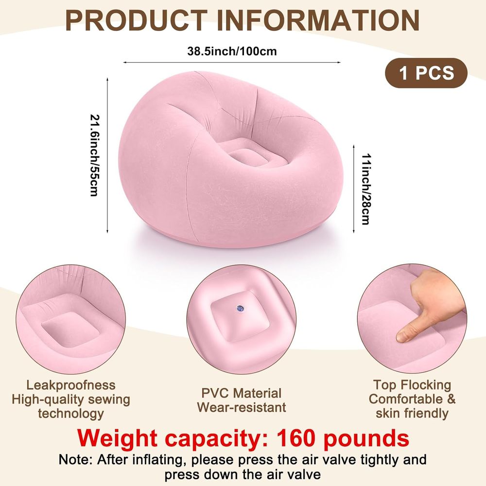 Inflatable Bean Bag Chairs, Pi - Kids Outdoor Seating ulasan dan harga