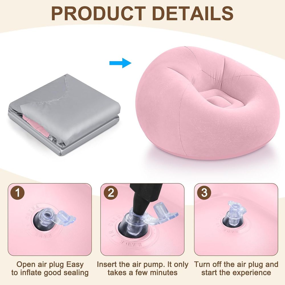Inflatable Bean Bag Chairs, Pi - Kids Outdoor Seating ulasan dan harga