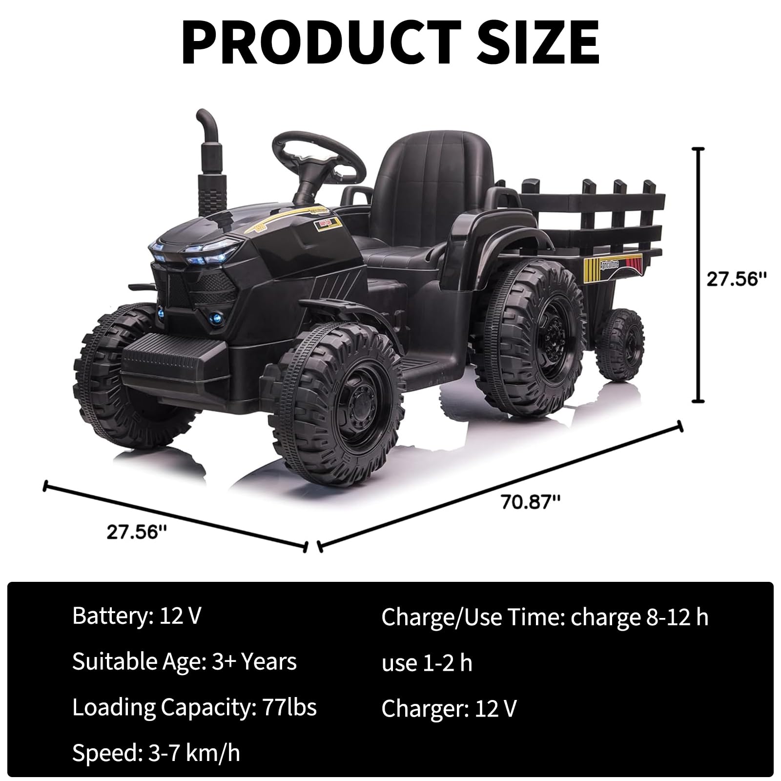 12V Kids Ride On Tractor With  - Kids Outdoor Ride On ulasan dan harga