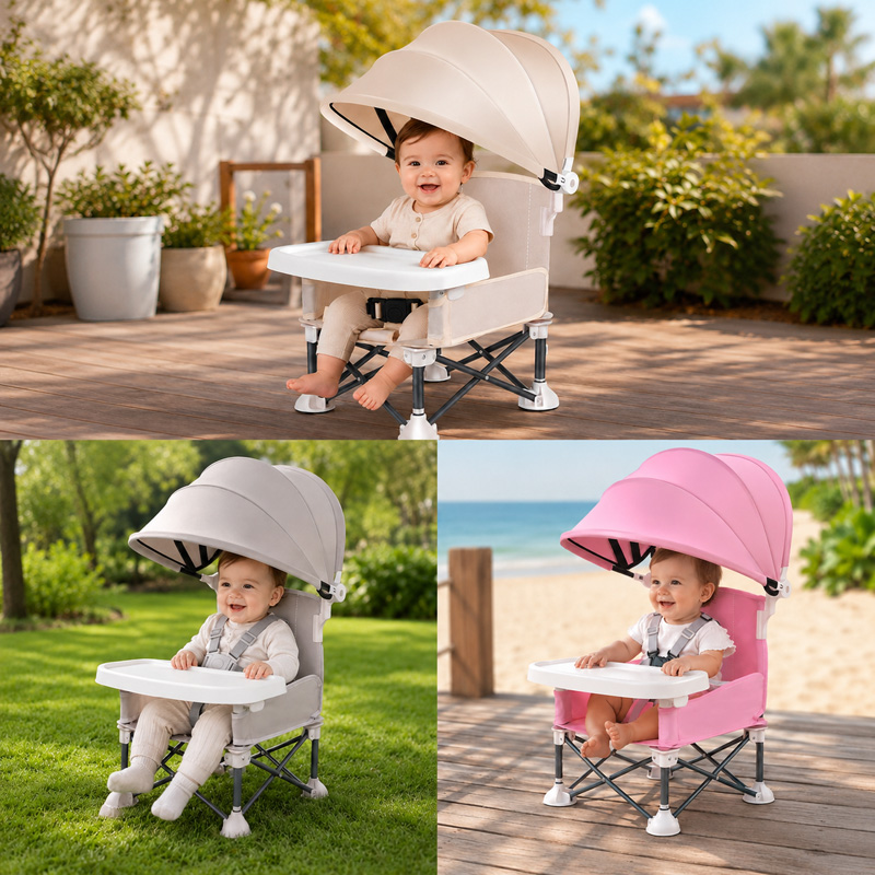 Folding Baby Eating Chair with - Kids Outdoor Seating ulasan dan harga