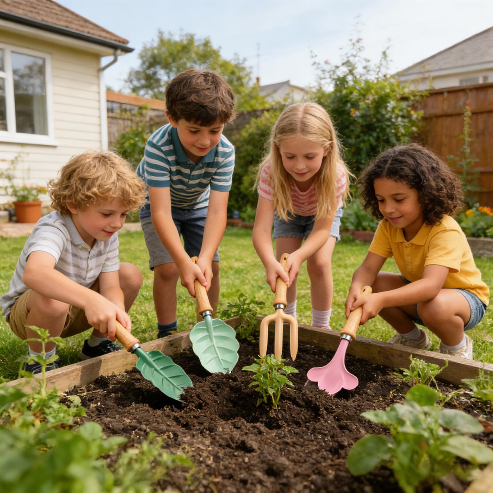 Kids Gardening Set 4 Piece Lea - Kids Outdoor Yard ulasan dan harga