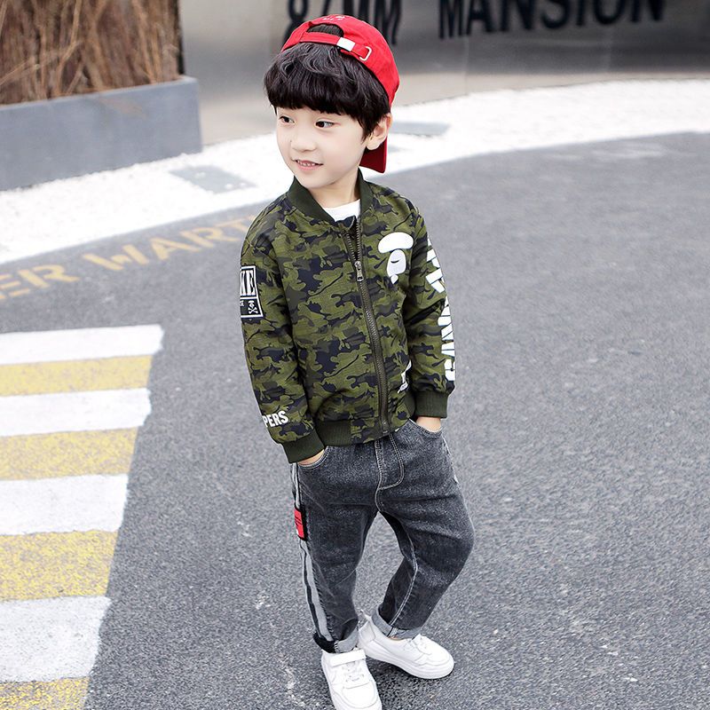 2025 New Boy's Camouflage Base - Kids Outdoor Jacket ulasan dan harga