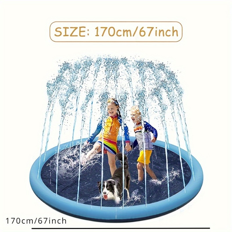170×180cm Large Water Splash P - Sprinkler Splash Pad ulasan dan harga