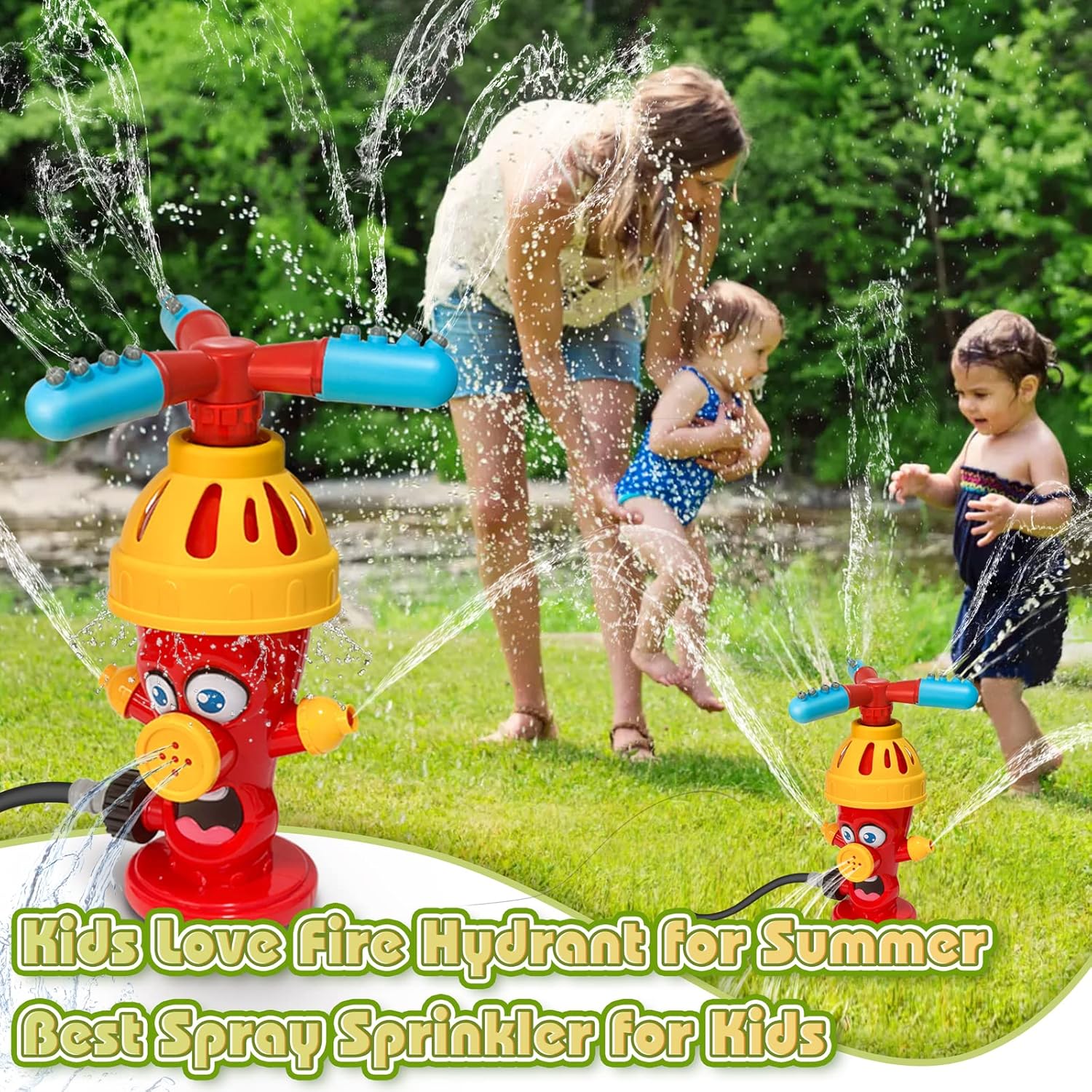 Hydrant Sprinkle Water Spray T - Kids Outdoor Yard ulasan dan harga