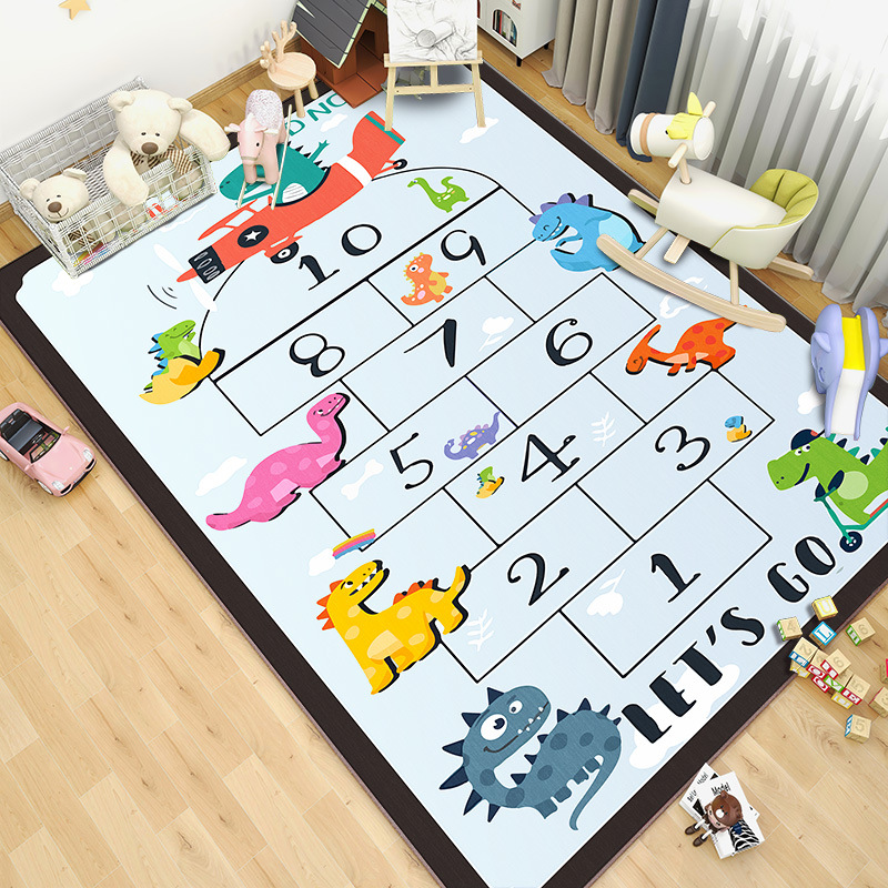 Pink Cartoon Living Room Carpe - Kids Outdoor Play Table ulasan dan harga