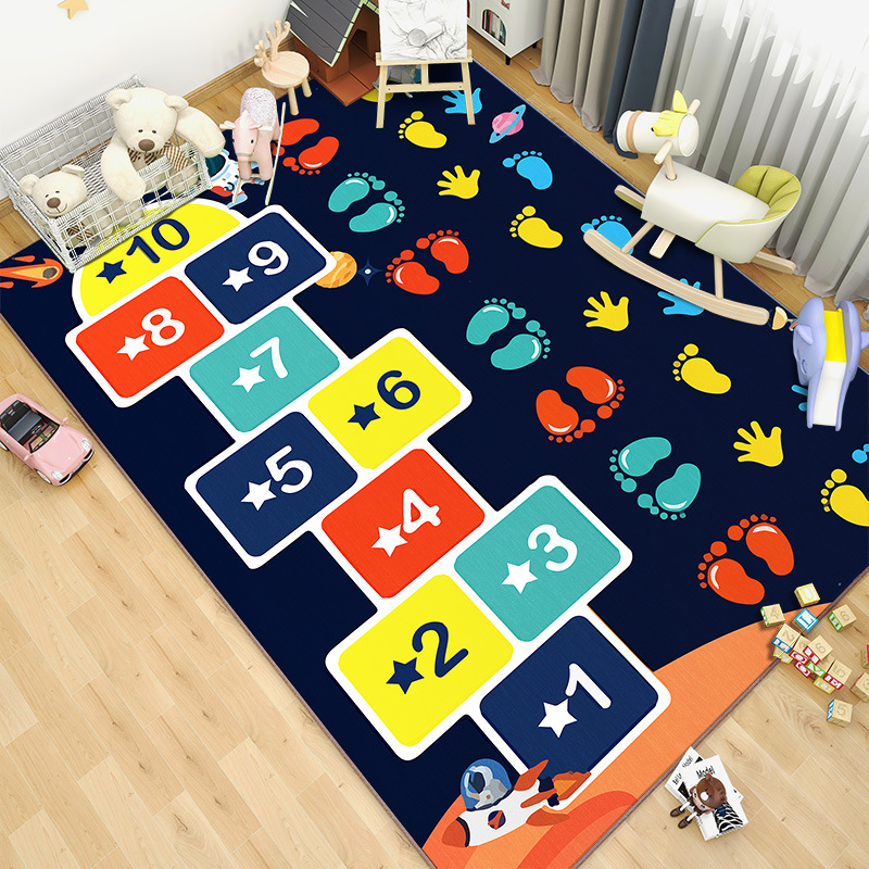 Pink Cartoon Living Room Carpe - Kids Outdoor Play Table ulasan dan harga