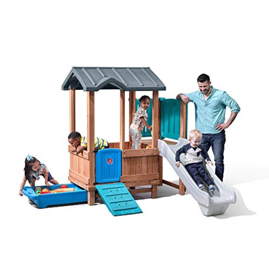 Woodland Adventure Playhouse & - Kids Outdoor Slide Set ulasan dan harga