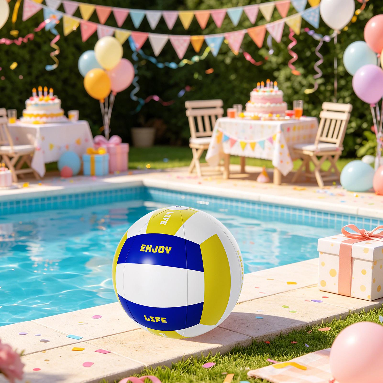 Large Beach Ball 23.62Inch Lea - Kids Outdoor Pool ulasan dan harga
