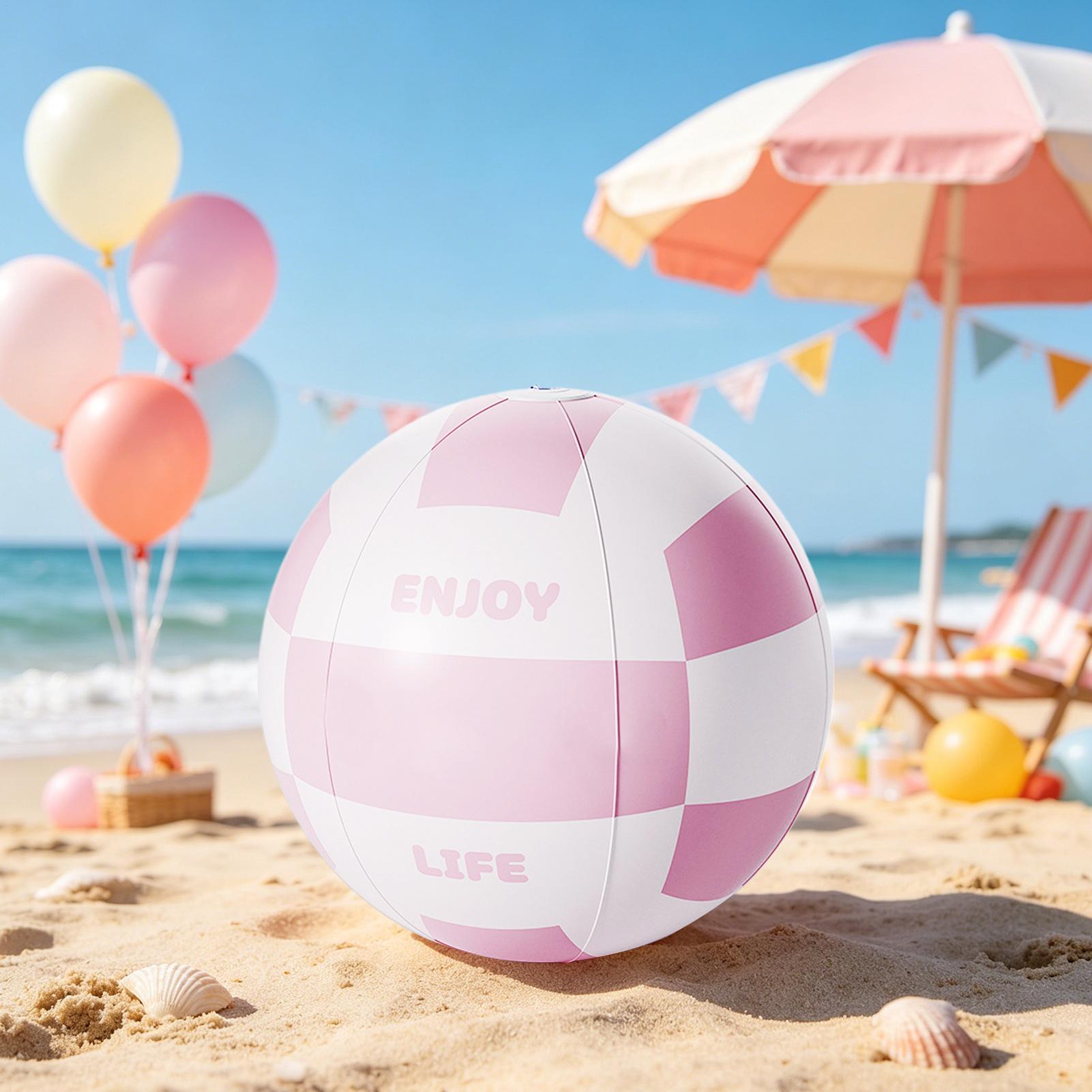 Large Beach Ball 23.62Inch Lea - Kids Outdoor Pool ulasan dan harga