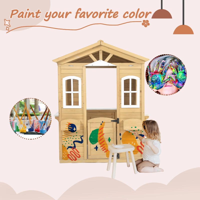 Modern Classic Solid Wood Play - Kids Outdoor Furniture ulasan dan harga