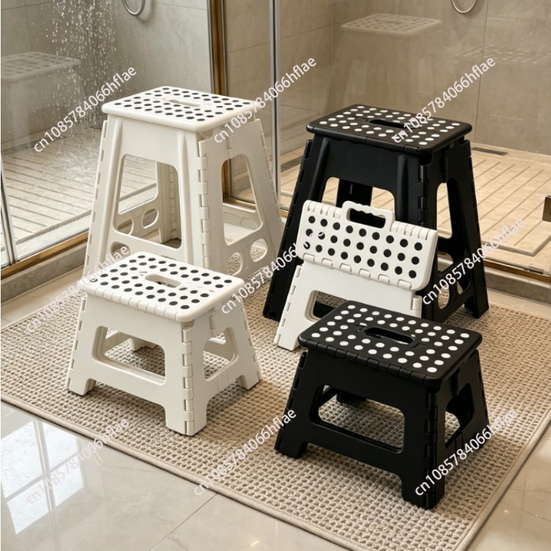 Thickened Plastic Folding Stoo - Kids Outdoor Seating ulasan dan harga