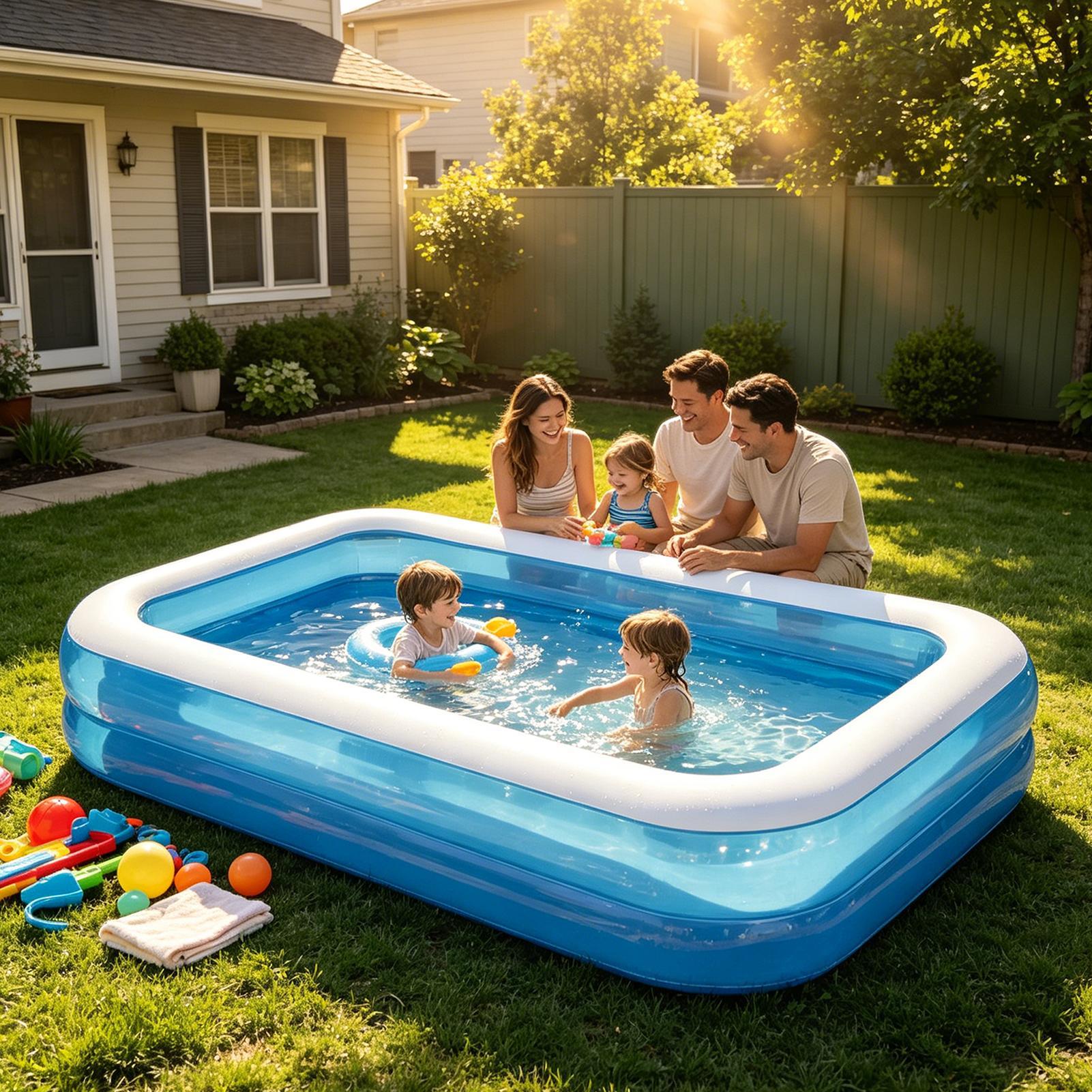 Inflatable Swimming Pool Baby  - Kids Outdoor Pool ulasan dan harga