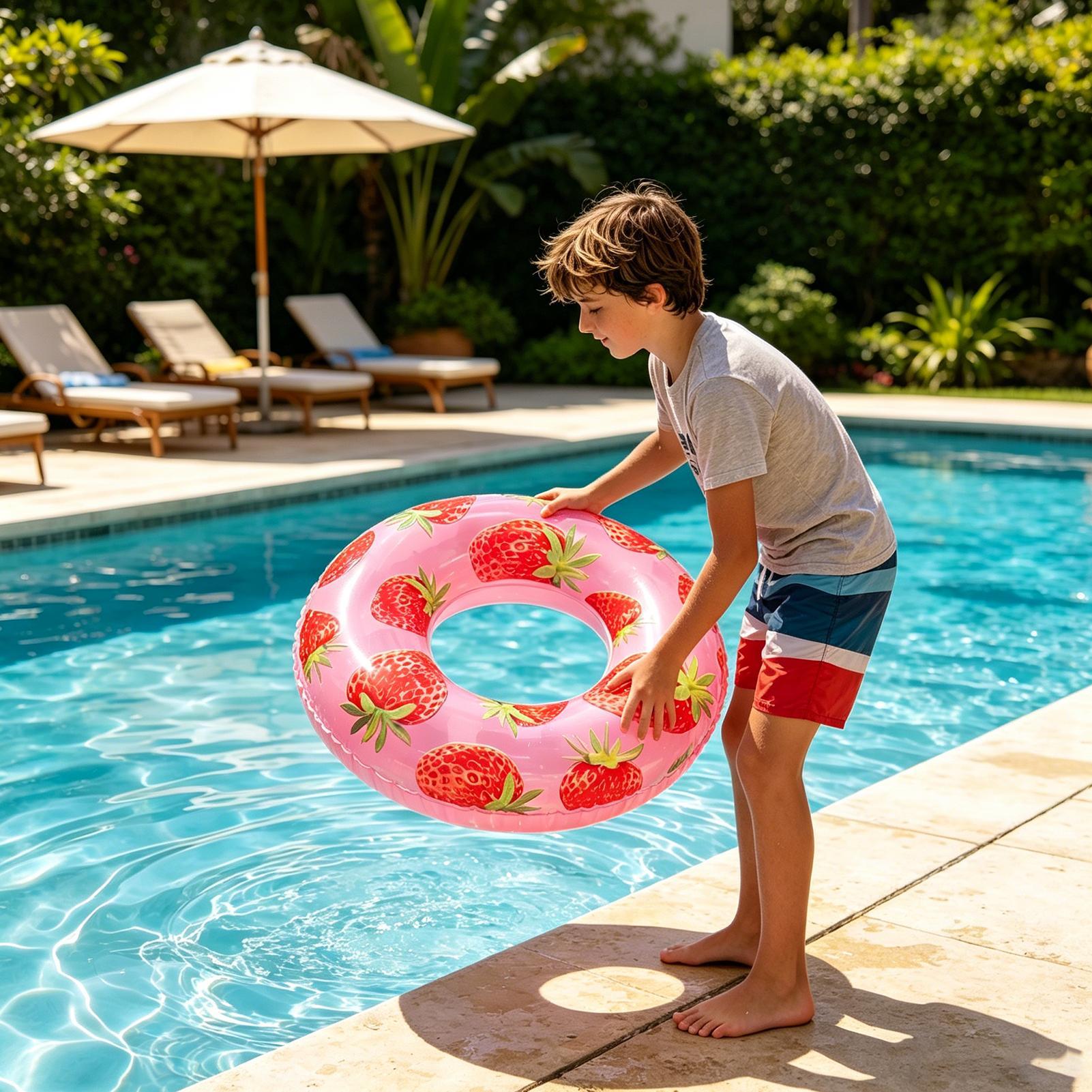 Inflatable Tube Fruit Pattern  - Kids Outdoor Youtube ulasan dan harga