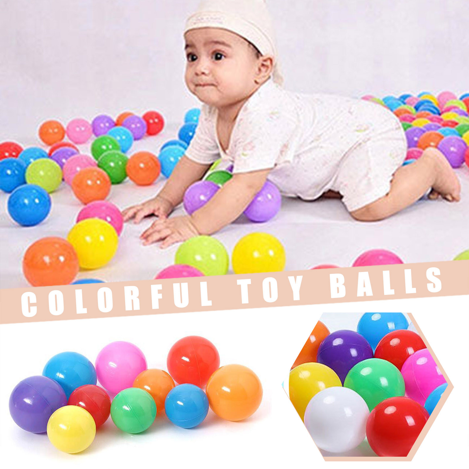 100PCS 55MM Baby Plastic Balls - Kids Outdoor Activity Centre ulasan dan harga